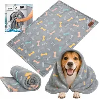 Doggy Dubbelzijdig Hondendeken/Kattenkleed 88x66 cm - Zacht Pluche