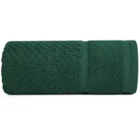 Eurofirany Zachte Katoenen Handdoek 30x50 cm - Groen Zigzag Patroon