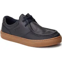 Base london Dalston Leren Herenschoenen Moccasins Navy