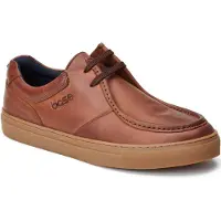 Base london Dalston Leer Heren Bruine Mocassin Schoenen