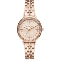 Michael Kors Cinthia MOP wijzerplaat Rose Crystal Pave dameshorloge MK3643