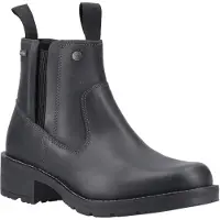 Hunter Skye Dealer Boot Leren Zwarte Damesschoenen