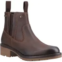 Hunter Skye Dealer Boot Dames Leren Bruine Laarzen