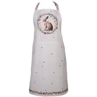 Clayre & Eef Keukenschort 70x85 cm Beige Katoen
