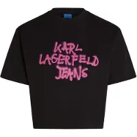 Karl lagerfeld JEANS Shirt fuchsia / zwart