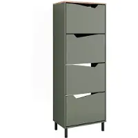 Vicco Marelle Schoenklaprek – 60 x 167.4 cm met 4 compartimenten Groen/Kunstzinnig