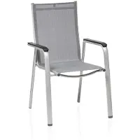 Kettler Cirrus Silver-Line stapelstoel aluminium/buitenstof