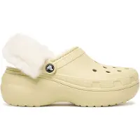 Crocs Klompen CLASSIC PLATFORM FUZZ LINED CG dames 37 / 38