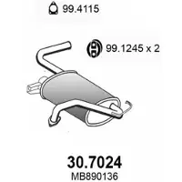 ASSO 30.7024 Einddemper