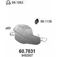 ASSO 60.7031 Einddemper