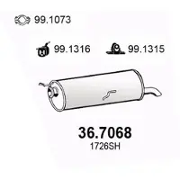ASSO 36.7068 Einddemper
