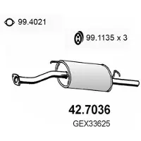 ASSO 42.7036 Einddemper