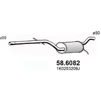 ASSO 58.6082 Uitlaat middendemper