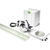 Festool HK 85 EB-Plus-FS handcirkelzaag afkortzaag 2300 W 230 mm in Systainer ( 574661 ) + zaagblad HW + geleiderail