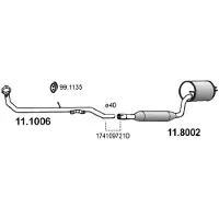ASSO 11.1006 Voorpijp