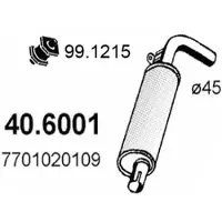 ASSO 40.6001 Uitlaat middendemper