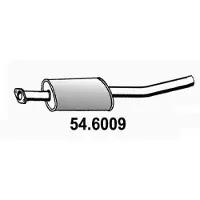 ASSO 54.6009 Uitlaat middendemper