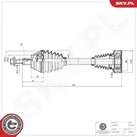 ESEN SKV Aandrijfas 40SKV273