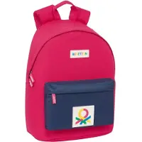 Safta 14.1´´ Benetton 15l 32x42x15 Cm Backpack Rood,Roze Kinderen
