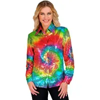 Widmann Pailletten Blouse Circle Of Colour Hippie Vrouw