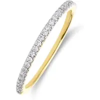 Lucardi Ring goud / transparant