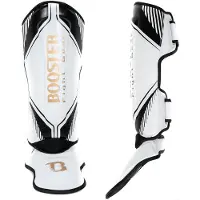 Booster Kickboks Scheenbeschermers Bangkok - WIT/GOUD/ZWART - MAAT XL