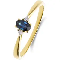 Lucardi Ring navy / goud / transparant