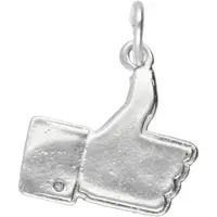 MOOYE ® - Collectie Zilveren Duimpje Like Facebook kettinghanger