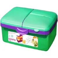 Sistema Lunchbox 2L Quaddie - Paars/Gekleurd