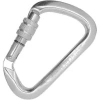 Kong Grote Karabijnhaak Met Schroefsluiting Zilver
