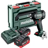 Metabo SSW 18 LTX 550 BL accu-slagmoersleutel 18 V 550 Nm borstelloos + 2x LiHD-accu 8,0 Ah + oplader + metaBOX