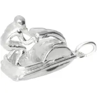 MOOYE ® - Collectie Zilveren Jetski massief kettinghanger