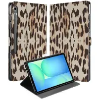 B2Ctelecom Tablet Book Case Leopard Samsung Galaxy Tab S10 FE Plus