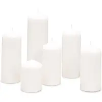 Bolsius - Gladde Stompkaarsen set - Wit - 6 Stuks