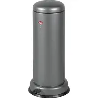 Wesco Big Baseboy Prullenbak met Soft Close | 30 Liter | Metaal - Mat grafiet | Pedaalemmer