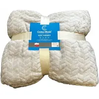 Cotton World Zachte Microvezel Deken 160x200cm Jasgrijs - Warm & Comfortabel