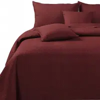 TRIO Gewatteerde sprei 160x220 cm - Esdoorn Rood