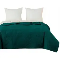 Cotton World Dubbelzijdige Dekbedovertrek 200x220 Donker Turquoise - Gekreukt