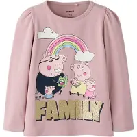 Name it Shirt 'NMFNora Peppa' goud / mauve / pink / wit
