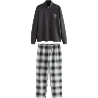 Next Pyjama lang ecru / lichtbeige / grijs / donkergrijs