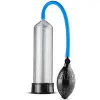 EasyToys - Penispomp met Knijpbal - Penispompen - Penis Pomp - Sex Toys voor Mannen - Transparant met Blauw