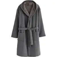 Next - Heren - Corded Textured Dressing Gown - Grijs
