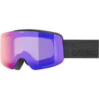 Uvex pwdr FM, skibril, junior, zwart
