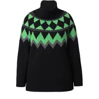 Ulla Popken Trui lichtgroen / zwart