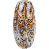 Coppens Vaas Fiene S oranje/bruin glas 14x14x29cm |