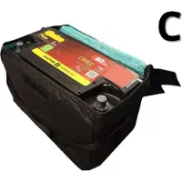 Carpassion Accu Winterhoes - Hoes - Bescherming - Isolerend - Auto - Zwart - 29 x 20 x 18 cm - C