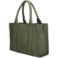 Charm London Handtas/Schoudertas Bond Natuur Groen