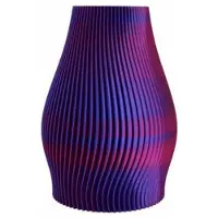 Intratuin Vaas 3D Chicago Roze / Paars D 14 H 20 Cm
