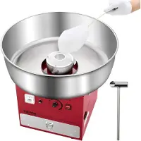 Vevor Elektrische Suikerspinmachine Commerciële Suikerspinmachine (1000W) met 52 cm roestvrijstalen kom