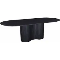 Giga Meubel Eettafel Ava Ovaal Zwart 240cm